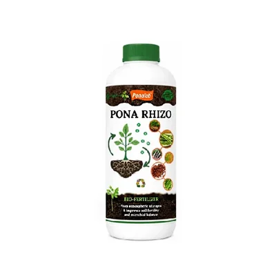PONARHIZO (1 ltr) Bio-Fertilizer 1x10^8 CFU/ml Rhizobium spp. Nitrogen Fixer for Groundnut, Soybean, & Legume Crops