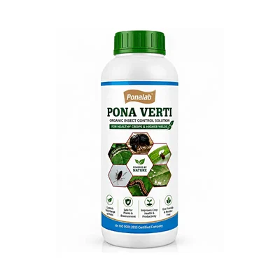 Pona Verti 1L Liquid Bio-Insecticide Verticillium Lecanii (1 x 10^8 CFU/ml) Entomopathogenic Fungus for Organic Farming