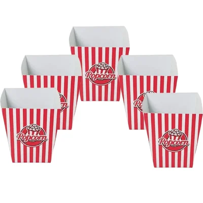 Multicolor, 32 OZ (960ml) Popcorn Container for Indoor and Outdoor Events(Pack-100 Pcs)