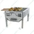 Portable Stainless Steel 31 x 26 cm Barbeque Grill with 5 Skewers, Charcoal Operated