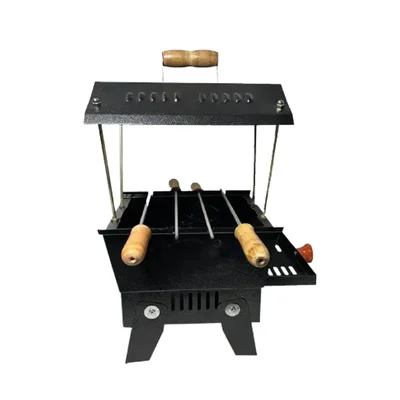 NE GRILLS Portable 10 inch Hut Shape Charcoal Barbeque Grill With Mild Steel Body