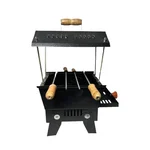 NE GRILLS Portable 10 inch Hut Shape Charcoal Barbeque Grill With Mild Steel Body