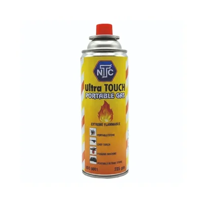Premium Portable 225g Butane Gas Canister for Portable Camping Stoves, Welding Torches & Outdoor Cooking