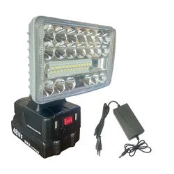 Portable Cordless Light with 48 V Lithium Battery and Charger (6 Month Warranty) for Camping and Outdoor Uses