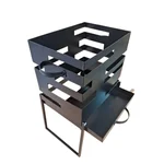 Portable Metal Firepit for Home Waste Incinerator and Campfire Compact Bon Fire Pit for Outdoor Heating