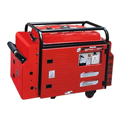 HPM 2.1 KVA Recoil & Self Start Single Phase Petrol Operated Silent Generator With Battery (SILENT GE-2400 Psi)