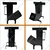 Portable Rocket Stove with Big Fuel Chamber and Free Carrying Bag for Cooking