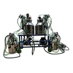 Portable Type Four Bucket (4 x 25 L) Milking Machine With 2 HP Motor and 1000 LPM Pump
