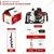 Balwaan BE-52, 52cc 2-Stroke Earth Auger Machine with 8 inch Drill Bit | Hole Digger with Double Gear Box