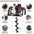 Balwaan BE-52, 52cc 2-Stroke Earth Auger Machine with 6 inch Drill Bit | Hole Digger with Double Gear Box