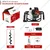 Balwaan BE-52, 52cc 2-Stroke Earth Auger Machine with 6 inch Drill Bit | Hole Digger with Double Gear Box