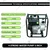 AIVA ITALY 296CC 6.5HP Portable Water Pump, 3inch  4 Stroke Advance Technology Gasoline Diesel Engine