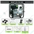 AIVA ITALY 296CC 6.5HP Portable Water Pump, 3inch  4 Stroke Advance Technology Gasoline Diesel Engine