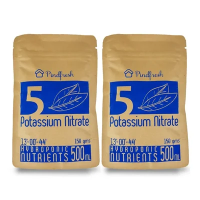 Pindfresh Hydroponics Powder Form Nutrient, Potassium Nitrate For Vegetables & Fruiting Plants (Pack Of 2)(Pack-500 ml)
