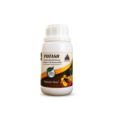Pioneer Agro Potash Liquid Fertilizer 100ml - Fast Absorbing Potassium for Fruit & Flower Size Booster & Yield Enhancer