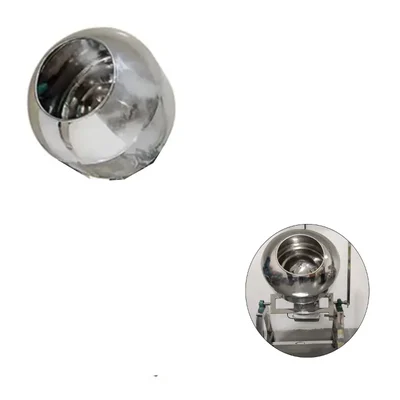 Vinayak Machines Round Coating Pot for 10 kg Capacity Tilting Coating Pan Machine