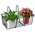 Heavy Duty Plant Stand, Galvanized Black Metal Flower Pot Holder For Office, Home, Garden & Balcony Decoration