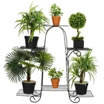 Heavy Duty 6-Tier Vertical Plant Holder Stand, Indoor Planter Display Multiple Pots Shelf For Indoor & Outdoor Decor