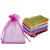 50 Pcs, 12.5x18 cm Mix Color Organza Potli Pouches for Festival & Gift Packaging