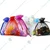 50 Pcs, 12.5x18 cm Mix Color Organza Potli Pouches for Festival & Gift Packaging