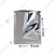 100 Pcs, 1.5Kg 9x12 Inch Silver 3-Side Sealed Pouch with Tear Notch for Dry Fruits, Masala, Granules Packaging