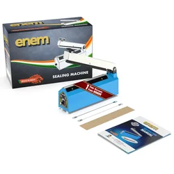 ENEM 8 inch (200 mm) Sealing Machine for Pepsi/ Plastic Pouch Sealing, 1 Year Warranty