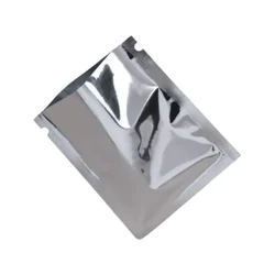 1000 Pcs 100 gm, 5x7 Inch Silver 3-Side Sealed Pouch with Tear Notch for Dry Fruits, Masala, Granules Packaging