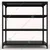 FIDVI® 12D X 29L X 36H Inch 4 Shelves Powder Coated Slotted Angle Metal Rack With Accessories ( SR-009 )