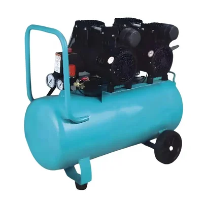 Heavy Duty 70L Oil Free Sound Less Air Compressor With 3 HP Motor and 8 Bar Max. Pressure