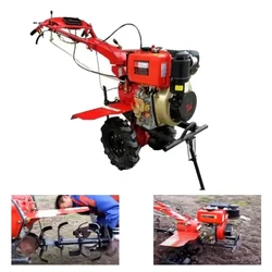 VGT India 9 HP Self Start Diesel  Power Tiller 418cc, 4Stroke Engine With PTO shaft and Accessories