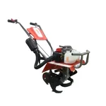 Heavy Duty 63CC, 3HP, 2 Stroke Petrol Engine Mini Power Tiller with Carbon Steel Blades For Agricultural Purposes