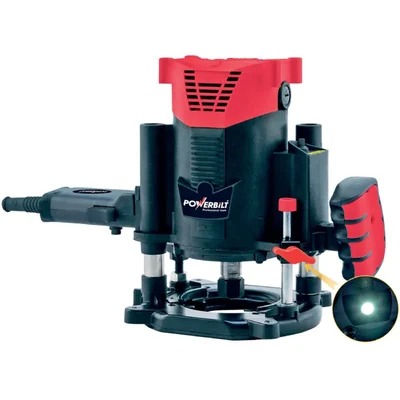 POWERBILT 8-12 mm 2200 Watt Electric Router, 23000 RPM (PBT-ER12-2200VS)