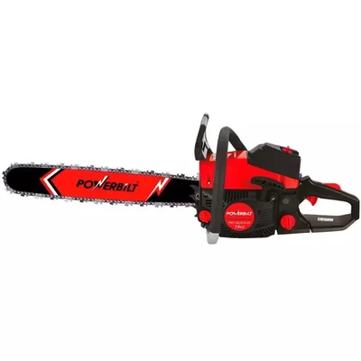 POWERBILT 457 mm 2 Strokes 74 CC Red & Black Chain Saw with 550 ml Fuel Tank Capacity, PBT-GCS-74