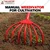 Global Nature Agro 7 Tine Hand Cultivator With 4.25 Feet Handle, For Weeding, Loosening Soil & Aeration, GNTPH-406