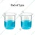SBT 2 pcs 100ml Polypropylene Beakers with Graduation Marks for Laboratory