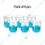 SBT 6 pcs 100ml Polypropylene Beaker with Graduation Marks for Laboratory