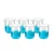 SBT 6 pcs 100ml Polypropylene Beaker with Graduation Marks for Laboratory