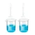 SBT Measuring Cylinders 2pcs x 10ml & Beakers 2pcs x 250ml with Blue Printed Graduation Marks, Polypropylene Material
