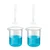 SBT Measuring Cylinders 2pcs x 10ml & Beakers 2pcs x 500ml with Blue Printed Graduation Marks, Polypropylene Material
