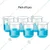 SBT 6 pcs 250ml Polypropylene Beakers with Graduation Marks for Laboratory
