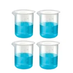 SBT 4 pcs 500ml Polypropylene Beakers with Graduation Marks for Laboratory
