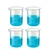 SBT 4 pcs 500ml Polypropylene Beakers with Graduation Marks for Laboratory