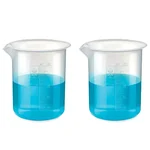 SBT 2 pcs 50ml Polypropylene Beaker with Graduation Marks for Laboratory