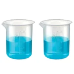 Bello 2pcs x 50ml Polypropylene Beakers with Graduation Marks for Laboratory