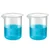 Bello 2pcs x 50ml Polypropylene Beakers with Graduation Marks for Laboratory
