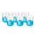 Bello 6pcs x 25ml Polypropylene Beakers with Graduation Marks for Laboratory