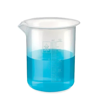 Bello 50ml Polypropylene Beaker with Graduation Marks for Laboratory