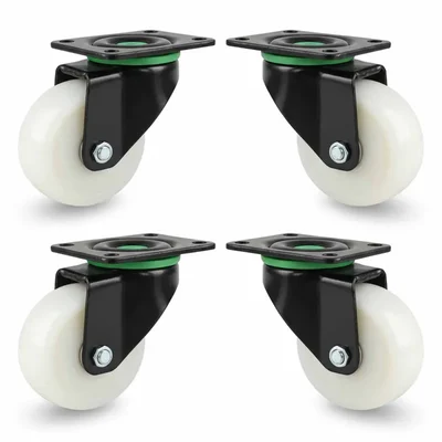Heavy Duty 50 MM / 2 Inch Pack Of 4 Swivel Type Plain Bore PP Caster Wheel
