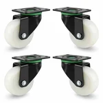 Heavy Duty 50 MM / 2 Inch Pack Of 4 Swivel Type Plain Bore PP Caster Wheel
