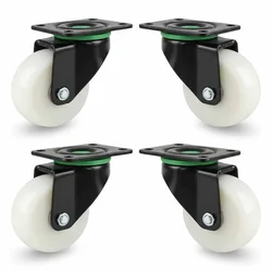Heavy Duty 50 MM / 2 Inch Pack Of 4 Swivel Type Plain Bore PP Caster Wheel